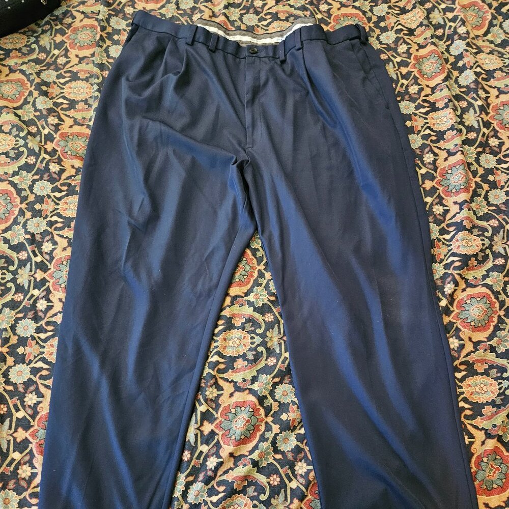 Haggar Men's Pants Slacks Navy 48/32